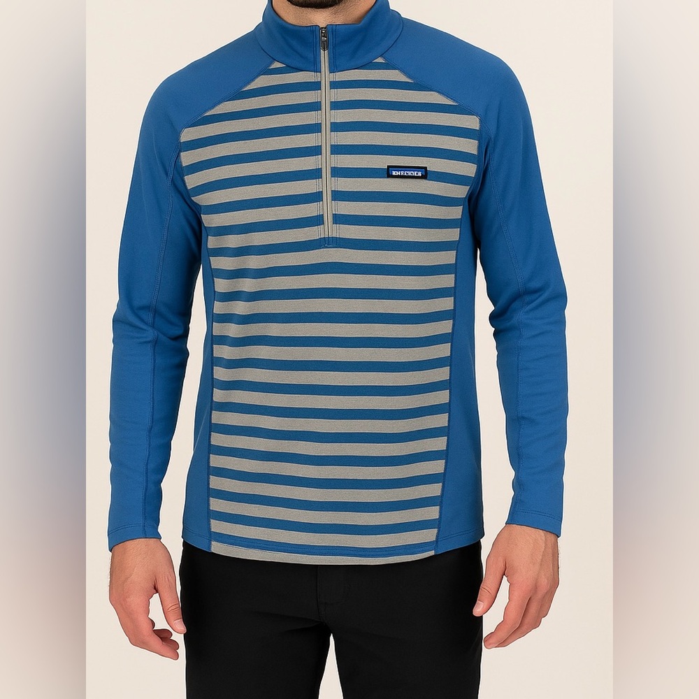 Patagonia Capilene Midweight Half-Zip Base Layer Blue Gray Men's M